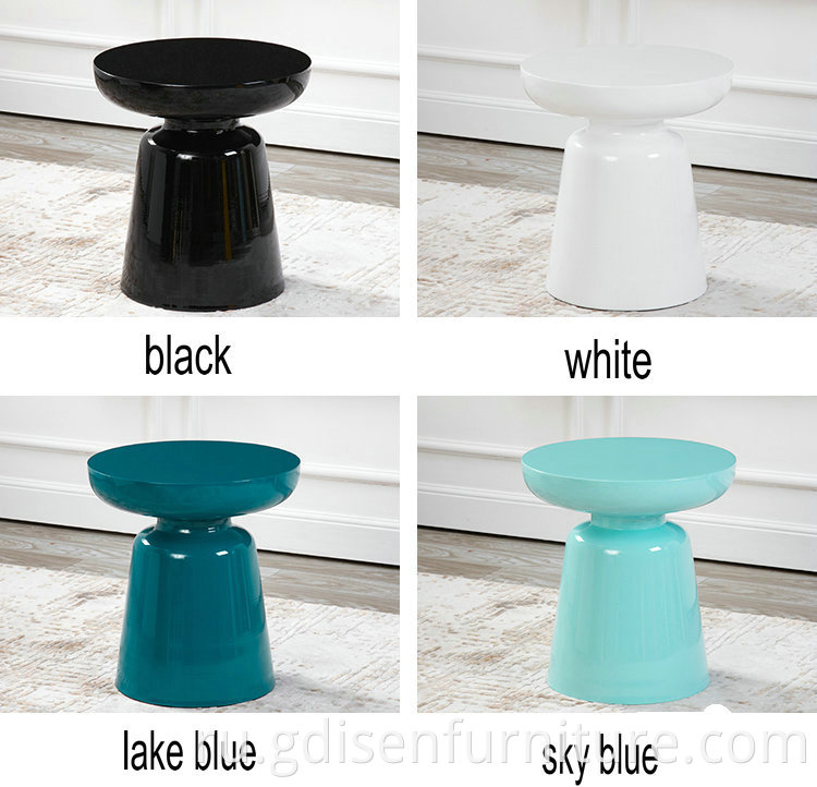 Современный дизайн мебельный алюминиевый боковой кофейный столик мартини в красочной для упаковки гостиной